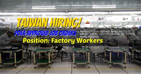 10th story placement agency inc photos|DMW Approved Job Order for Factory Workers under .